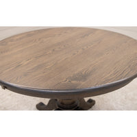 Erwin Round Oak Wood Extending Dining Table | GY