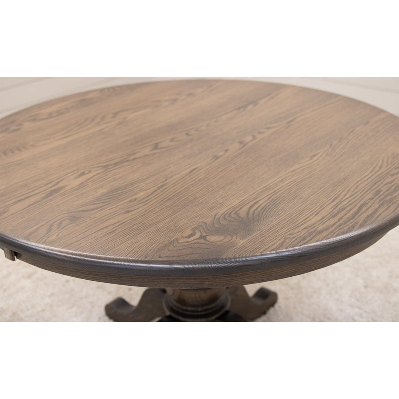 Erwin Round Oak Wood Extending Dining Table | GY