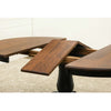 Erwin Round Black & Cherry Extending Dining Table | M-EB&C-GB
