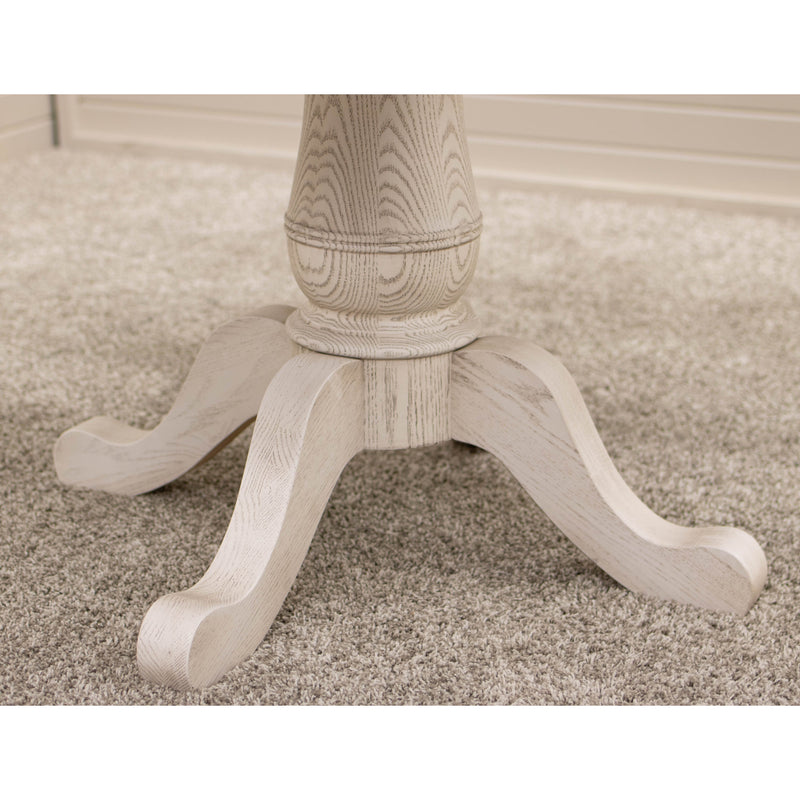 Erwin Round White & Oak Extending Dining Table | O-CS&RWO-CO