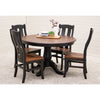 Erwin Round Black & Cherry Extending Dining Table | M-EB&C-GB