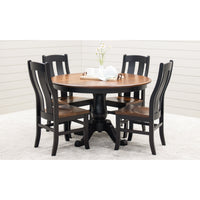 Anaheim Black & Wood Side Dining Chair | M-EB&E-MC
