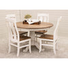 Erwin Round White & Oak Extending Dining Table | O-CS&RWO-CO