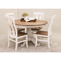 Erwin Round White & Oak Extending Dining Table | O-CS&RWO-CO