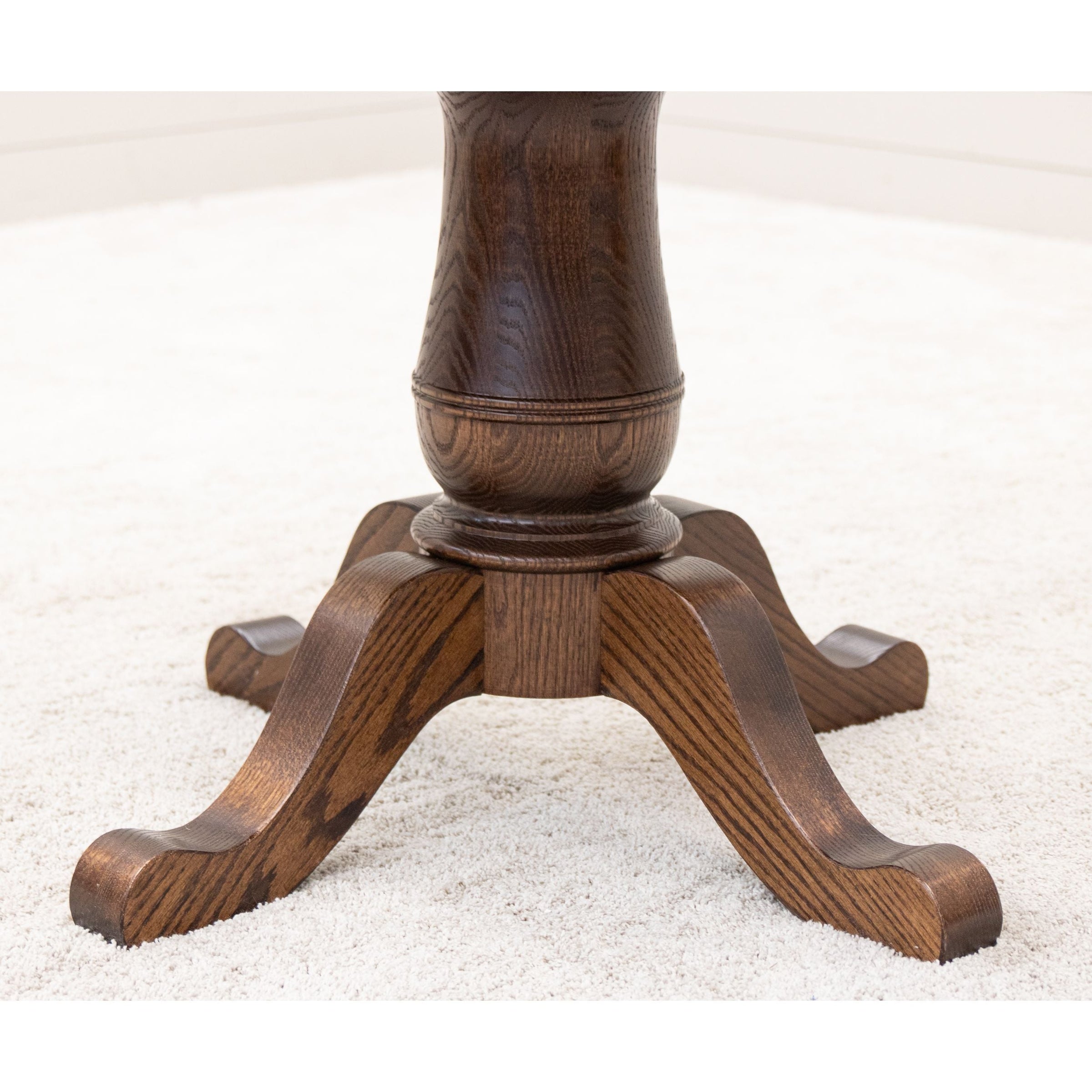 Erwin Round Oak Wood Extending Dining Table | ASB