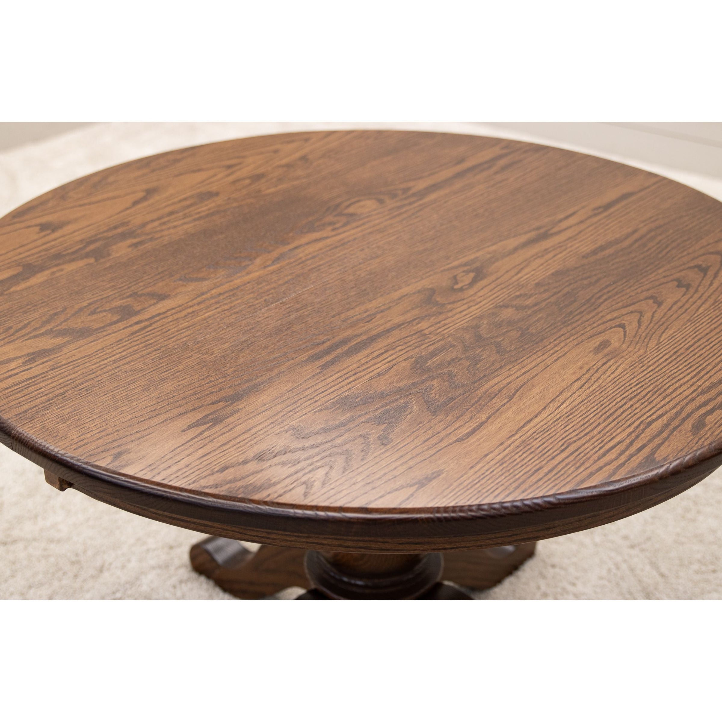 Erwin Round Oak Wood Extending Dining Table | ASB