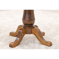 Erwin Round Oak Wood Extending Dining Table | HC