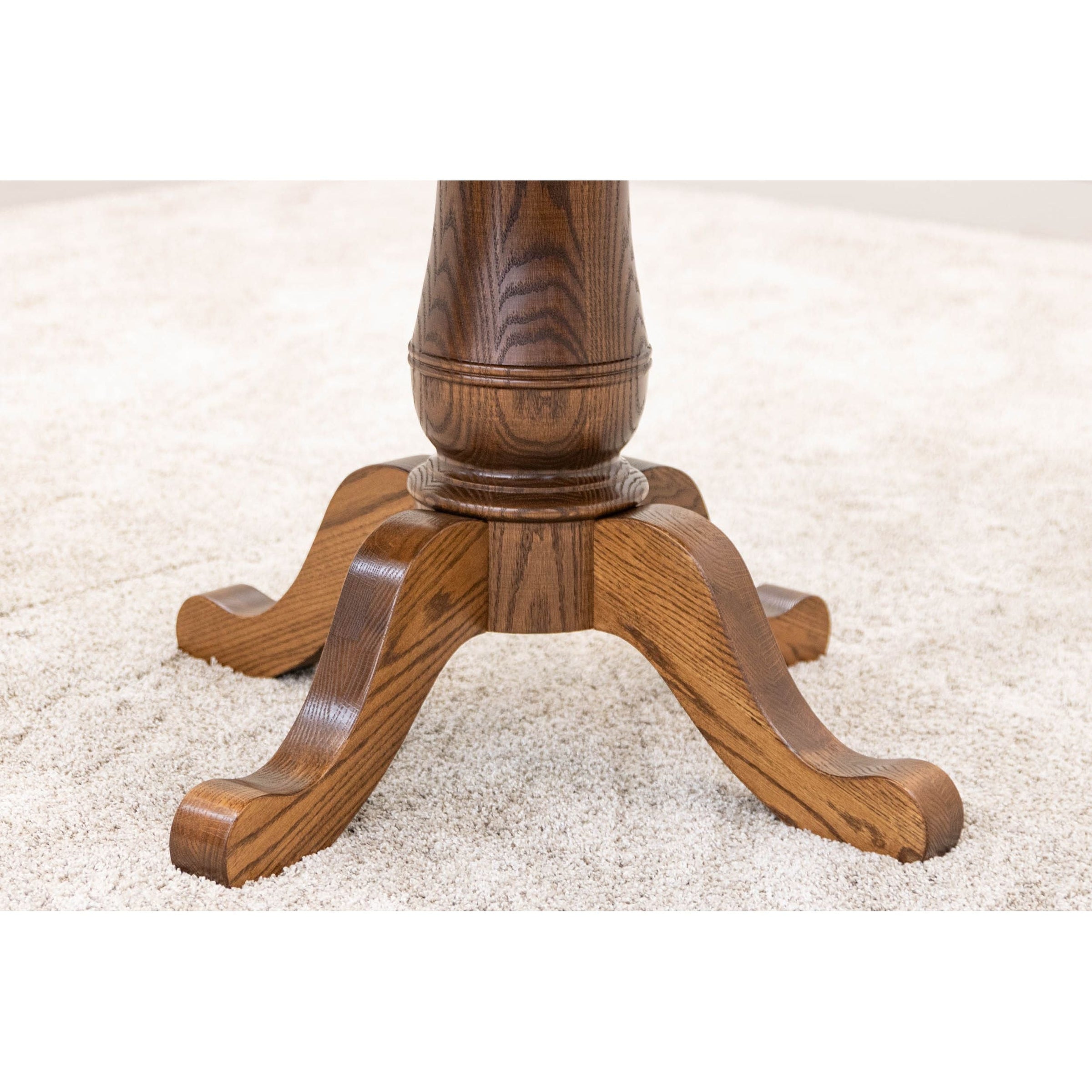 Erwin Round Oak Wood Extending Dining Table | HC