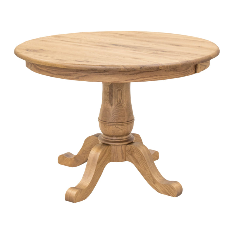 Erwin Round White Oak Wood Extending Dining Table | DS