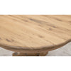 Erwin Round White Oak Wood Extending Dining Table | DS