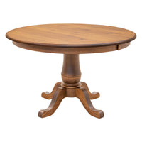 Erwin Round Hickory Wood Extending Dining Table | HC