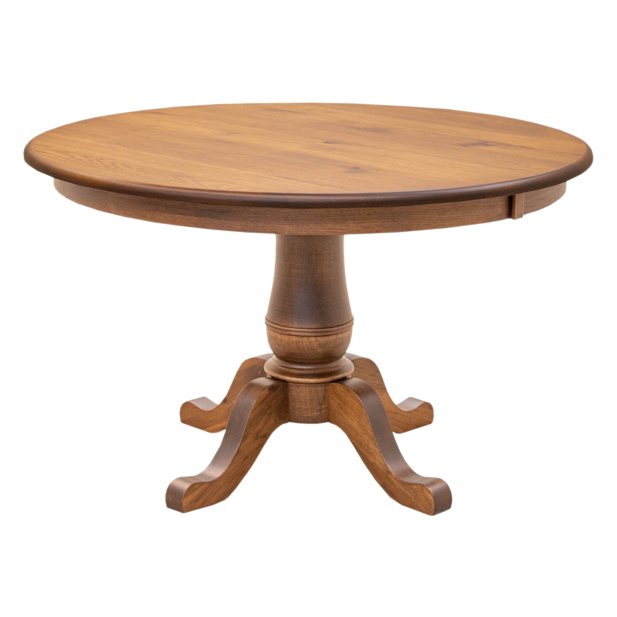 Erwin Round Hickory Wood Extending Dining Table | HC