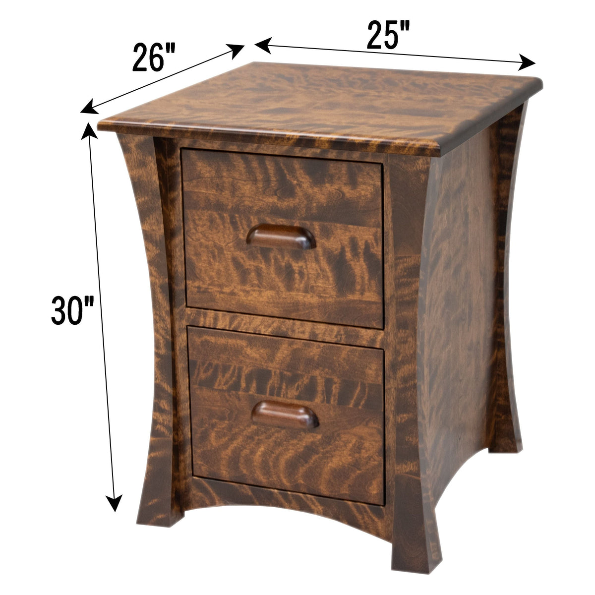 Brookstone Birch Wood 2-Drawer File Cabinet | ASB