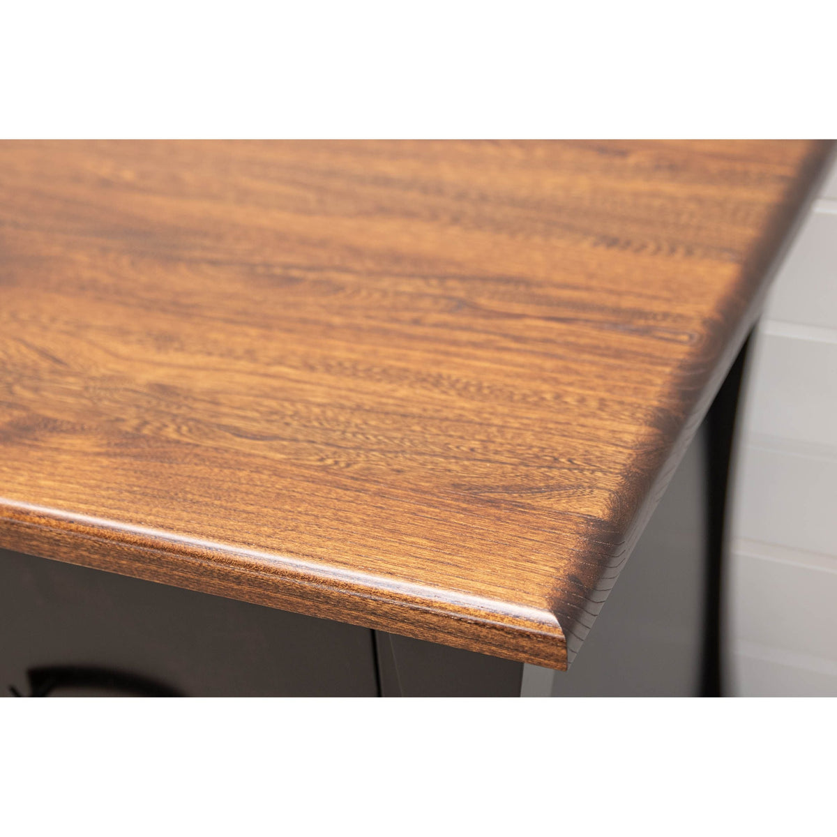 Brookstone Black & Elm Wood 2-Drawer File Cabinet | M-EB&E-MC