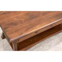Brookstone Maple Wood Rectangle Open Coffee Table | BOS