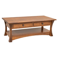 Brookstone Maple Wood Rectangle Open Coffee Table | BOS