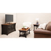 Brookstone 54" Black & Wood TV Console | M-EB&E-MC
