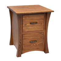 Brookstone Oak Wood 2-Drawer File Cabinet | MC