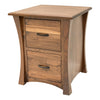 Brookstone Walnut Wood 2-Drawer File Cabinet | NAT