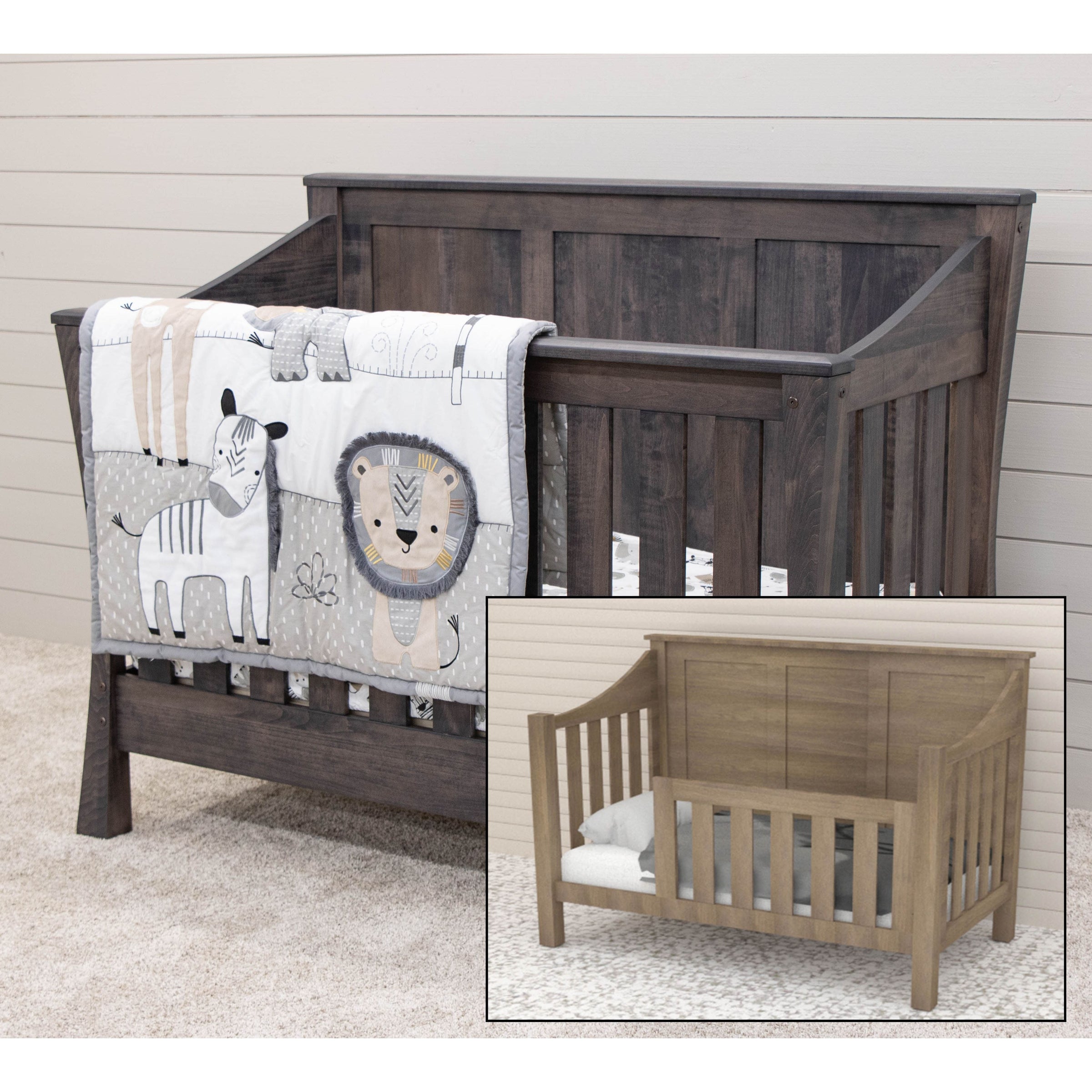 Ever Maple Wood Convertible Crib | GS