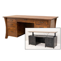 Brookstone Oak Wood Executive Desk | MC