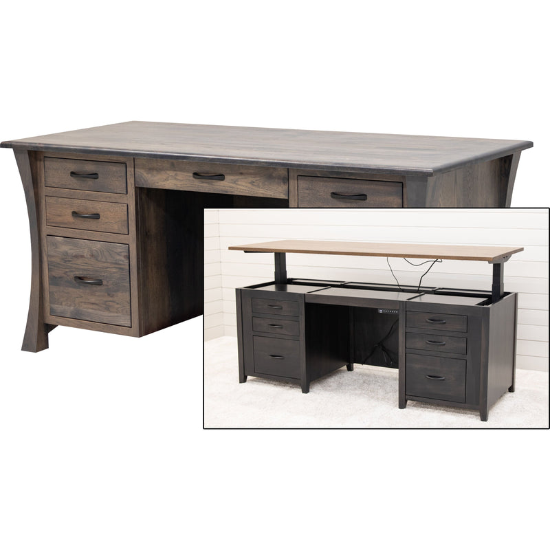 Brookstone Hickory Wood Executive Desk | SB
