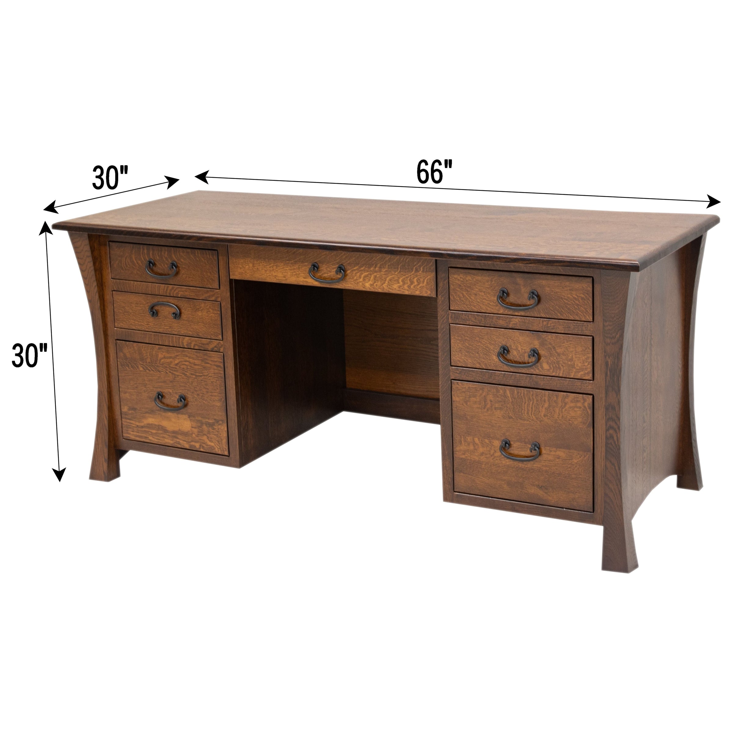 Brookstone Oak Wood Executive Desk | ASB