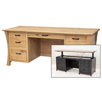 Brookstone White Oak Wood Executive Desk | DS