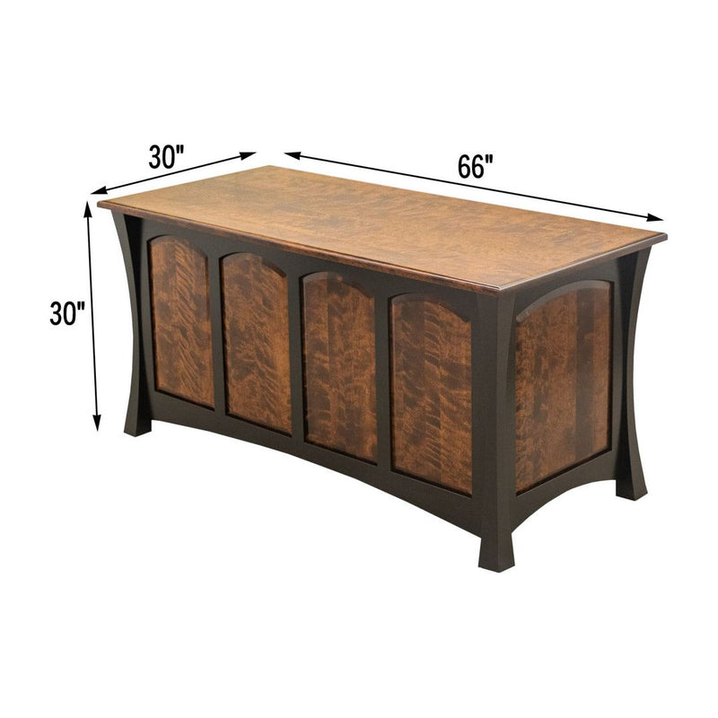 Brookstone Walnut Wood Executive Desk with Panels | NAT