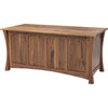 Brookstone Walnut Wood Executive Desk with Panels | NAT