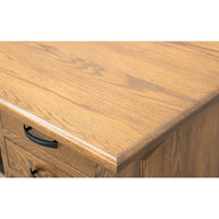 Brookstone Oak Wood Executive Desk with Panels | HC