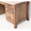 Brookstone Walnut Wood Executive Desk with Panels | NAT