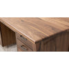 Brookstone Walnut Wood Executive Desk with Panels | NAT