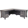 Brookstone Maple Wood L Desk with Paneled Sides | GS
