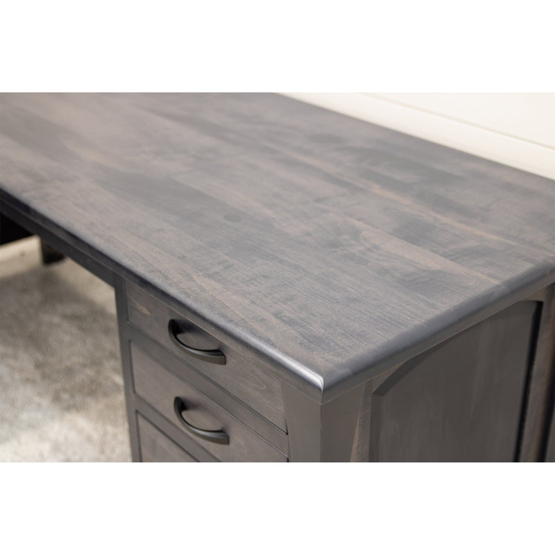 Brookstone Maple Wood L Desk with Paneled Sides | GS