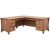 Brookstone Walnut Wood L Desk | NAT