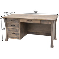 Brookstone Small Maple Wood Desk | CO