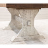 Estate Amish Reclaimed White & Wood Dining Table | CS&PV