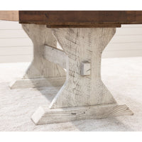 Estate Amish Reclaimed White & Wood Dining Table | CS&PV