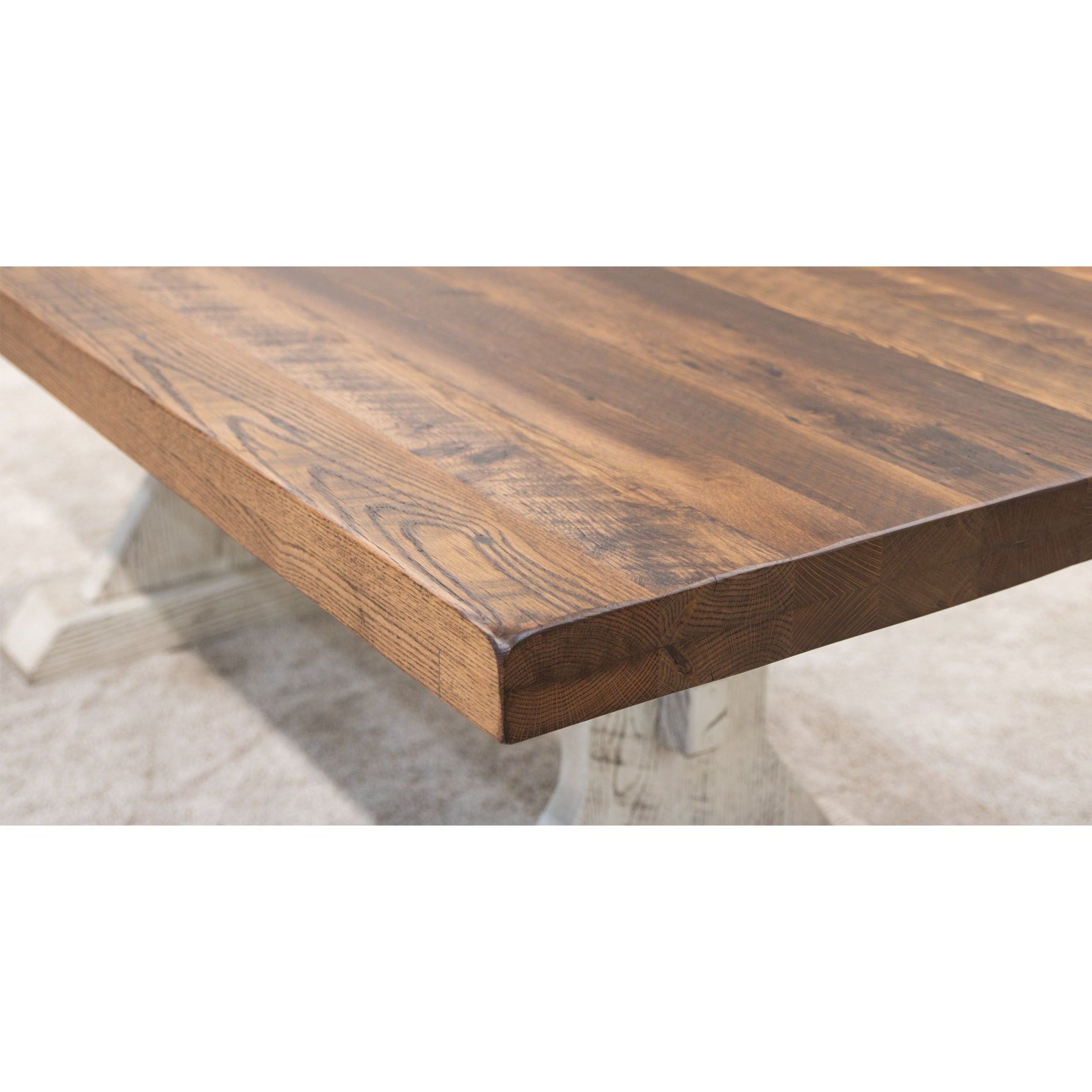 Estate Amish Reclaimed White & Wood Dining Table | CS&PV