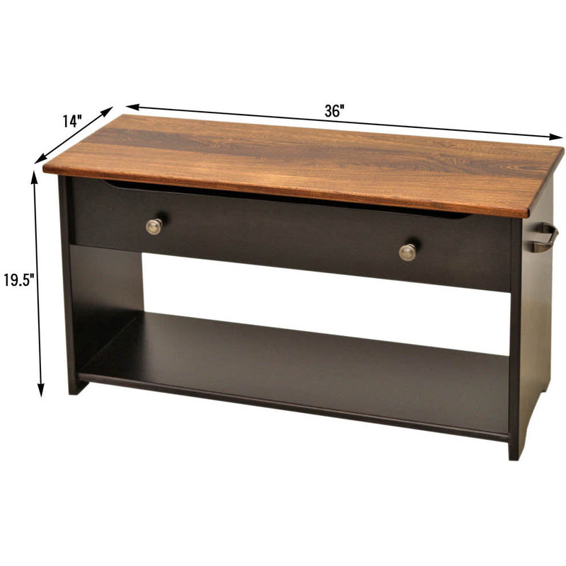 Small Amish Entry Bench | M-EB&E-MC