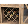 Modern Farmhouse Maple Wood Wine Buffet with Hutch Topper | CS&DCD