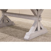 Farmhouse White & Wood Dining Table | M-AV&GS