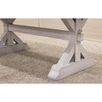 Farmhouse White & Wood Dining Table | M-AV&GS