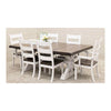 Farmhouse Large Extending White Oak Dining Table | M-GW&RWO-SB