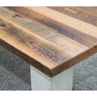 Summit Reclaimed White & Wood Dining Table
