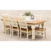 Summit Reclaimed White & Wood Dining Table