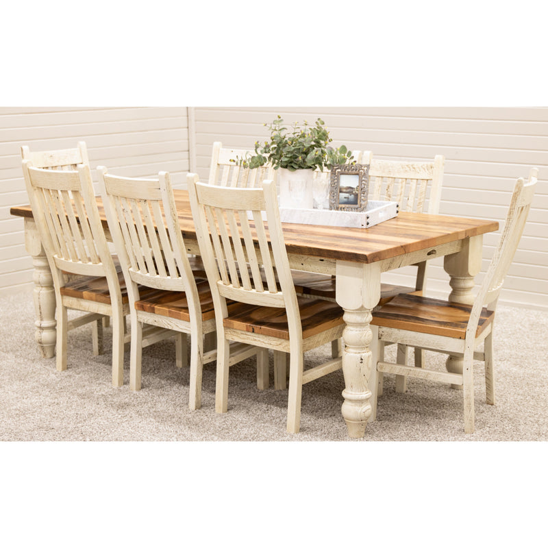Summit Reclaimed White & Wood Dining Table