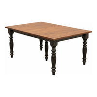 Springdale Farm Leg Black & Wood Extending Dining Table | M-EB&C-MC
