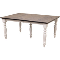 Springdale Farm Leg White & Wood Extending Dining Table | M-GW&RWO-SB